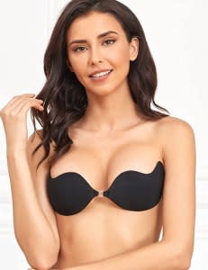 Pushlus Push Up Thick Padded Plunge Underwire T Shirt Lace Bra