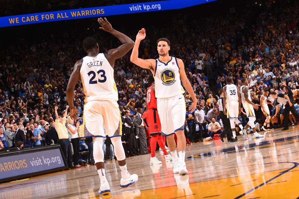 Klay Thompson will play in his fourth NBA All-Star Game on Sunday in Los Angeles. (Photo by Noah Graham/NBAE via Getty Images)