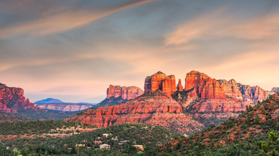 Red Rock State Park at dusk in Sedona Arizona