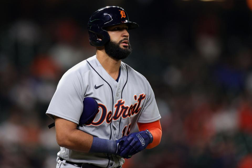 Nomar Mazara will spend some time rehabbing in Toledo before returning to the Tigers in May.