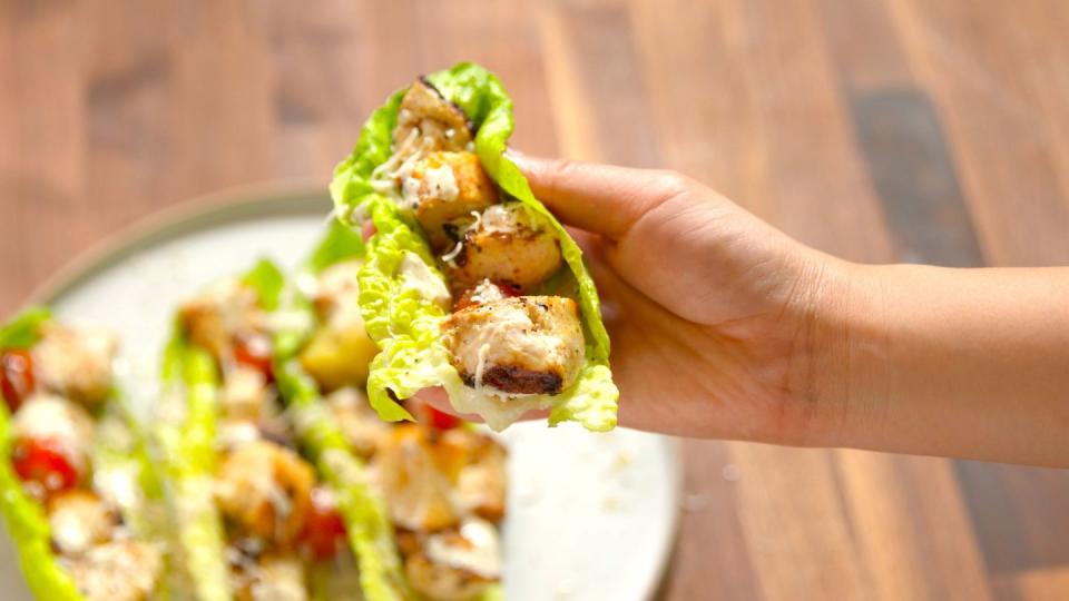 Grilled Chicken Caesar Skewers