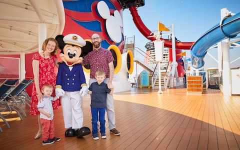 Charlotte and family on board - Credit: Dan Kennedy