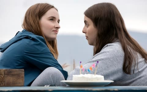 Kaitlyn Dever and Beanie Feldstein in Booksmart