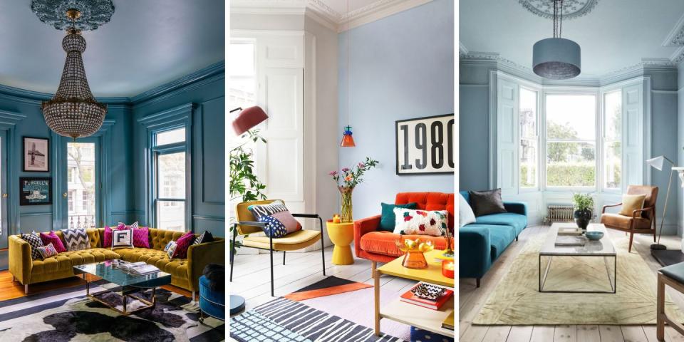 blue living room ideas