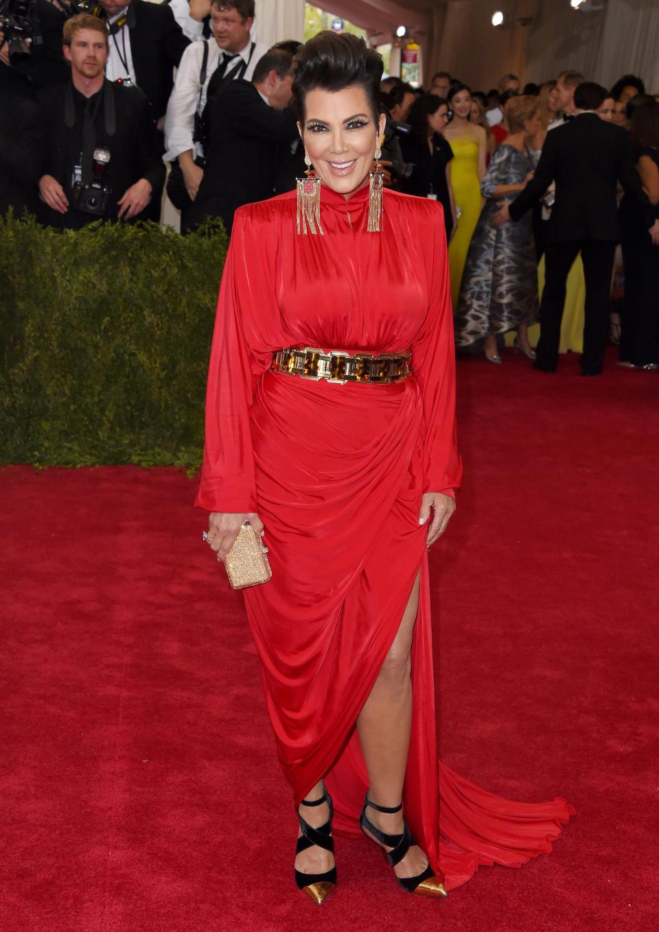 Kris Jenner attends the 2015 Met Gala.