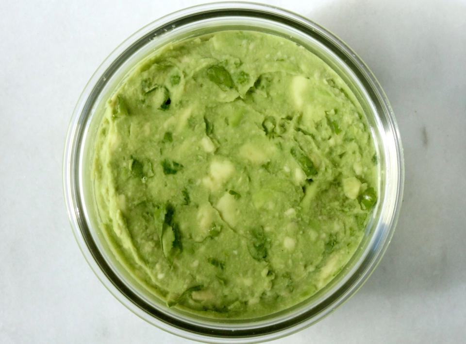 How to Keep Guacamole Green: Top with water (Grace Parisi / TODAY)