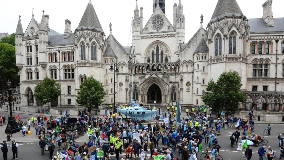 Protesters take action across five UK cities calling on the Government to halt wildlife losses and cut greenhouse gases to net zero by 2025.