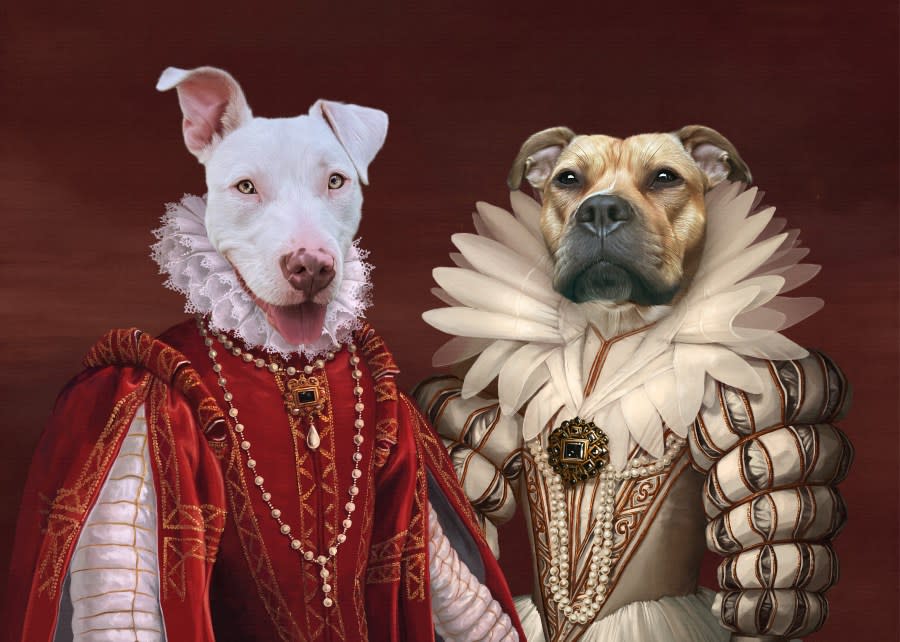 The duo pictured as royalty.