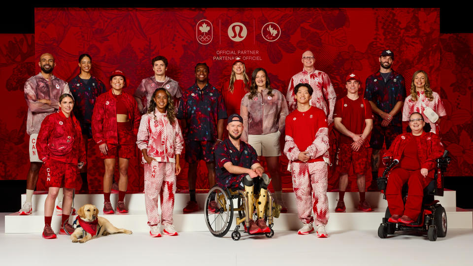 Team Canada's opening ceremony outfits. (Courtesy of Lululemon)