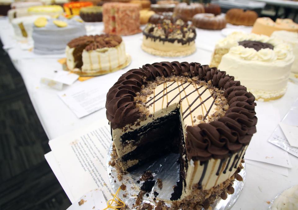"Salted Toffee Chocolate" is the blue ribbon winner in the Your Favorite Cake - From Scratch competition at the Kentucky State Fair.
Aug. 15, 2023