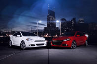 This is the 2013 Dodge Dart, the Alfa Romeo-based small car that's Chrysler's best chance to win compact car shoppers since the Neon was first introduced. It's a sharp looking entry -- even if it has a few too many options.