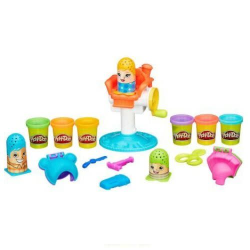 Play-Doh Crazy Cuts Stylist Hair Salon Playset 8 Tri-Colors Can 2