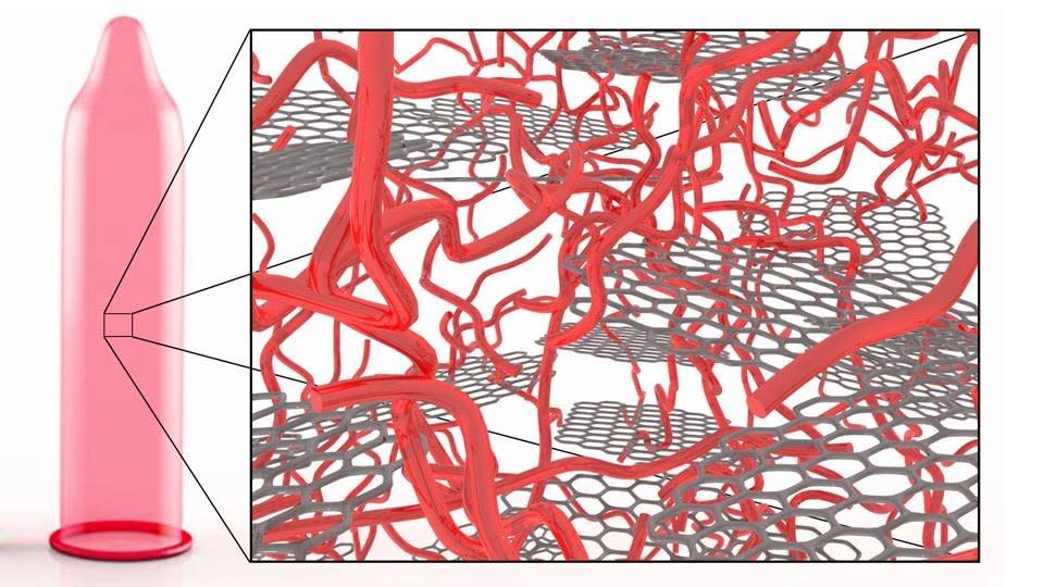 Aravind Vijayaraghavan and his team from the University of Manchester in the United Kingdom are creating new elastomeric composite materials for condoms to enhance the natural sensation during intercourse.