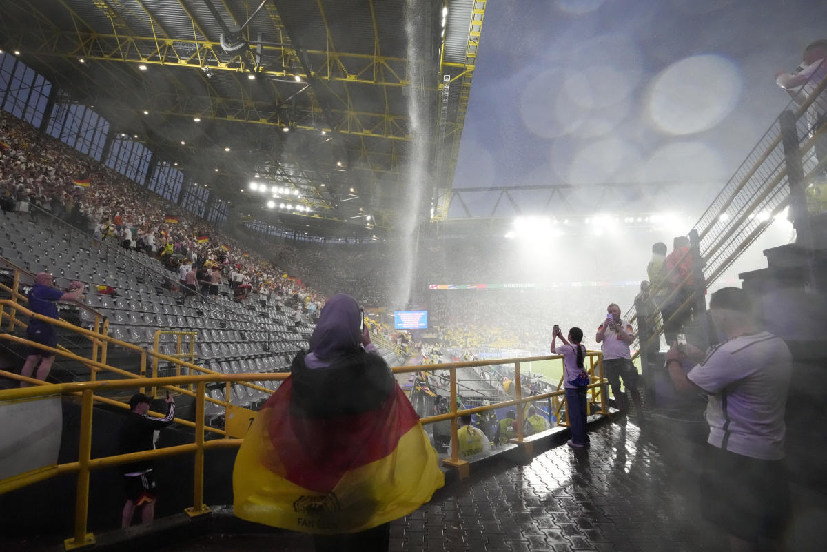 Germany defeats Denmark 2-0 to progress to Euro 2024 quarterfinals following a weather delay.