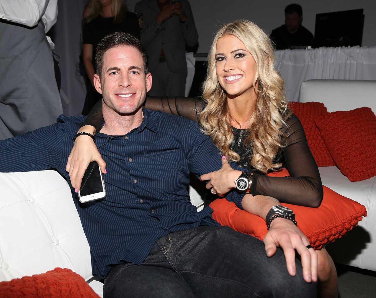 Christina & Tarek El Moussa of HGTV’s “Flip or Flop,” new North American brand attend the TREND Group and Granite Transformations global rebranding and “Immense” product collection launch event at Temple House on March 12, 2016 in Miami Beach, Florida