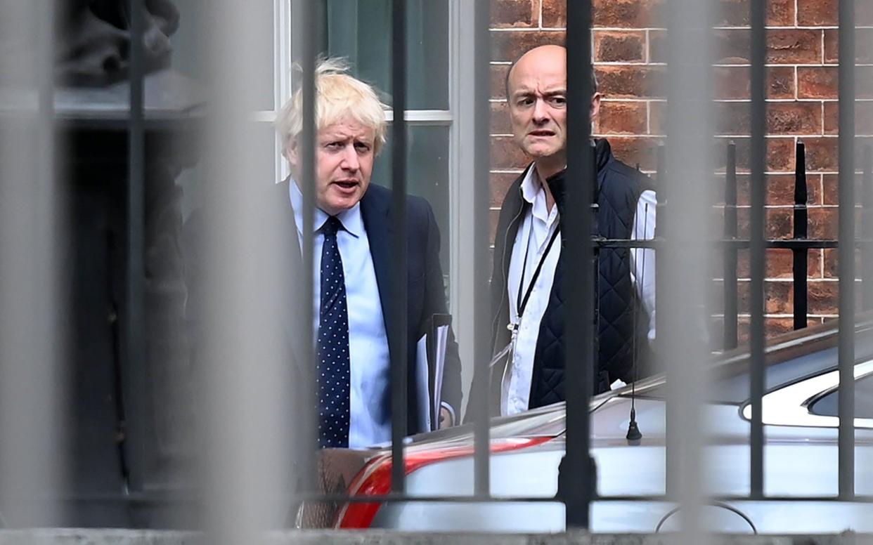 Boris Johnson and Dominic Cummings - DANIEL LEAL-OLIVAS /AFP