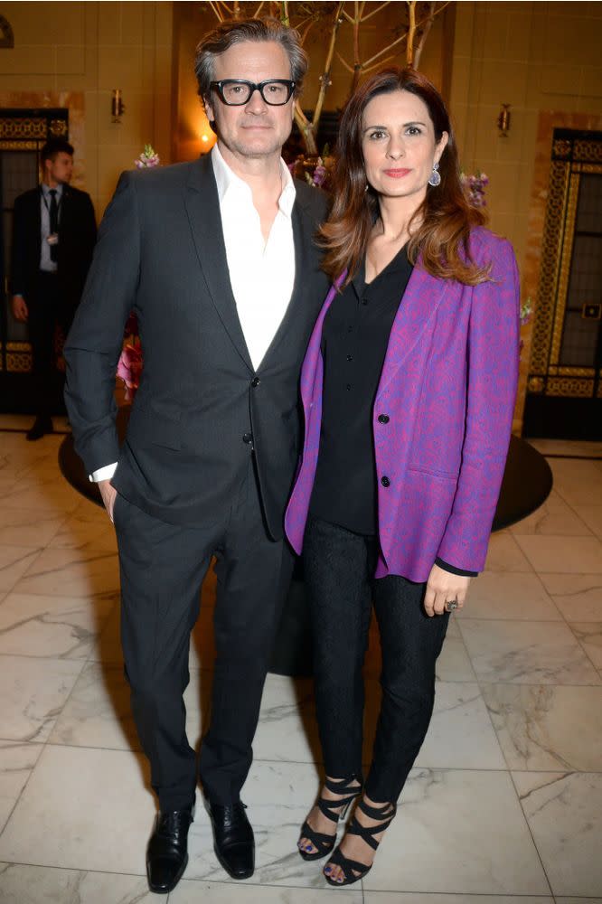 Colin Firth and Livia Giuggioli | Dave Benett/WireImage