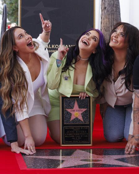 The Rivera family celebrates the late Jenni Rivera's posthumous star on the Hollywood Walk of Fame