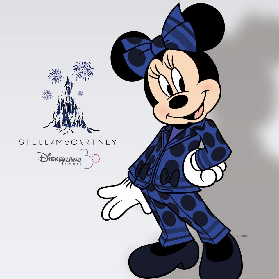 Minnie Mouse will dawn a blue tuxedo during Disneyland Paris' 30th anniversary celebration in March 2022.