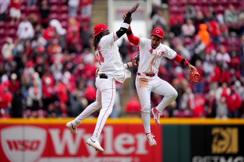 Cincinnati Reds shortstop Elly De La Cruz has played a big part in the team's 12-9 start through three weeks of the 2024 season.