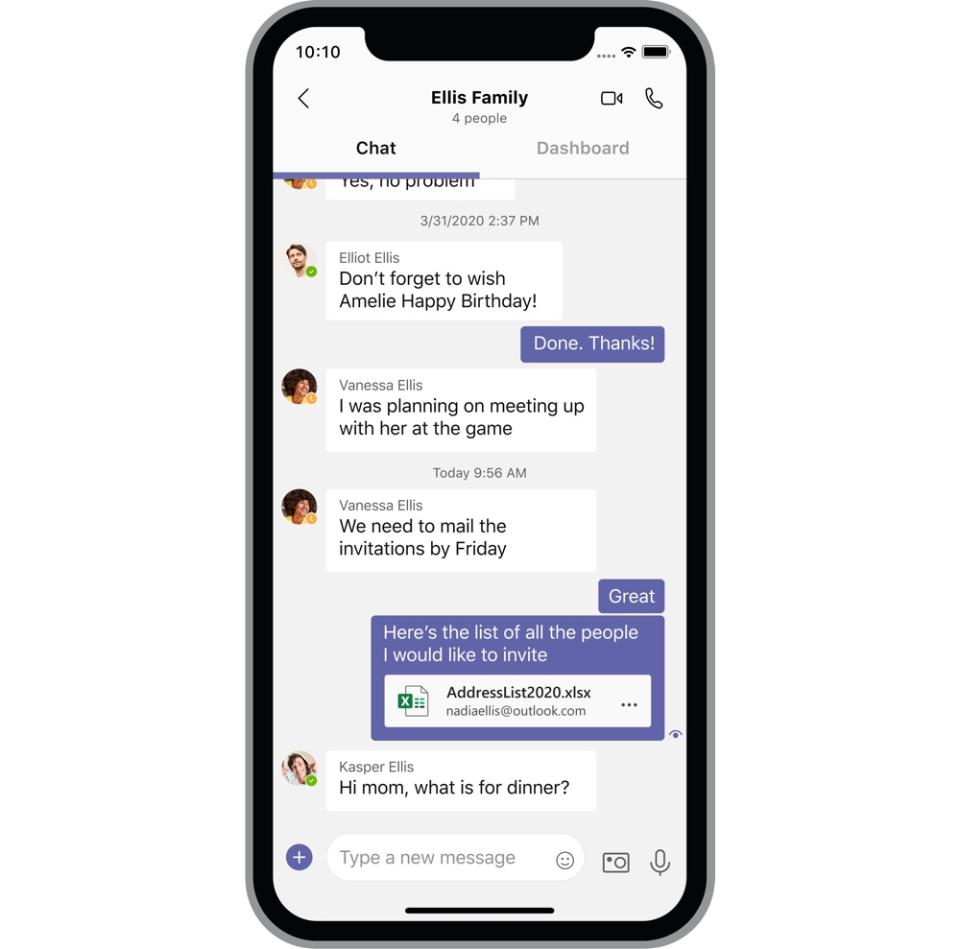 Microsoft is making Teams, its collaborative chat app, available to all consumers via Microsoft 365. (Image: Microsoft)