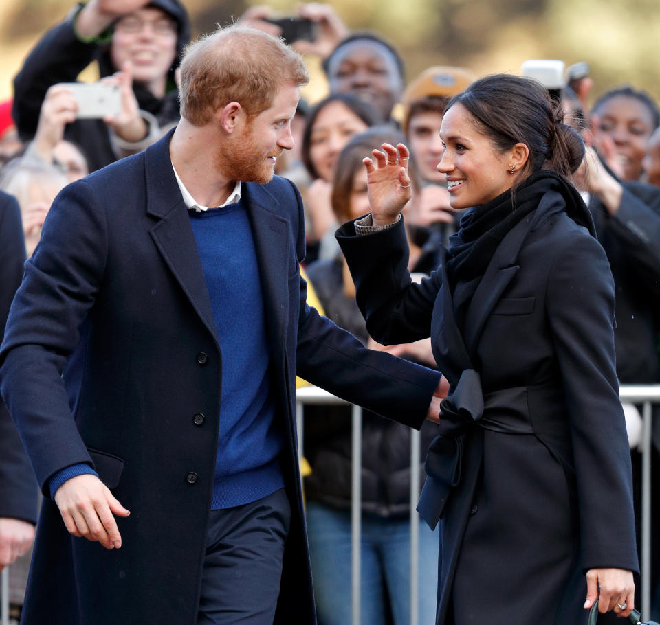 Meghan has worn Stella before during her visit to Cardiff with Prince Harry. Source: Getty Images.