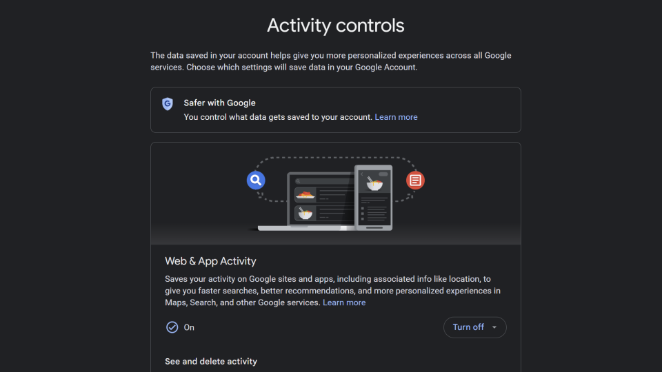 Google Privacy Options