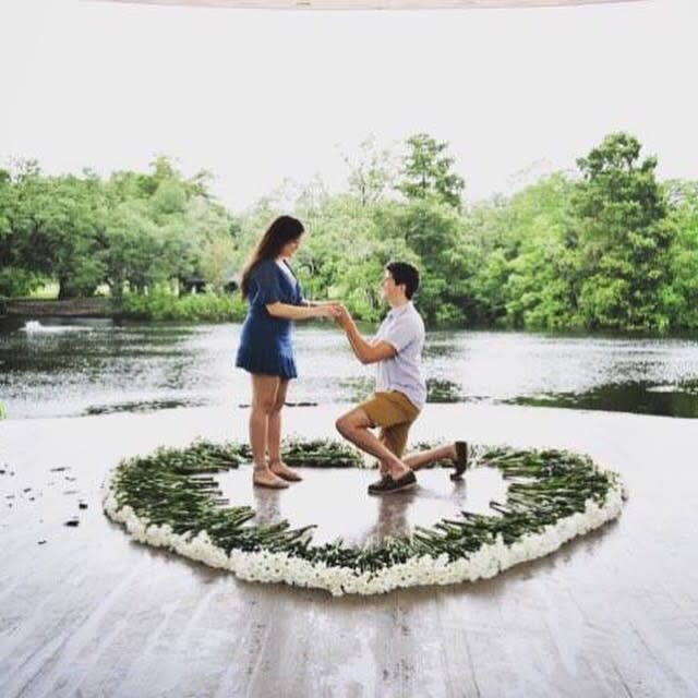 hurricane couple engagement proposal