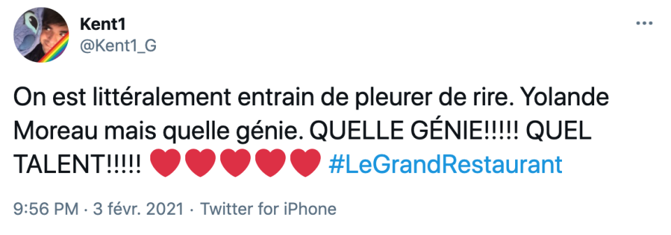 Le Grand Restaurant sur M6 : la folle tirade de Yolande Moreau fait "pleurer de rire" les internautes  