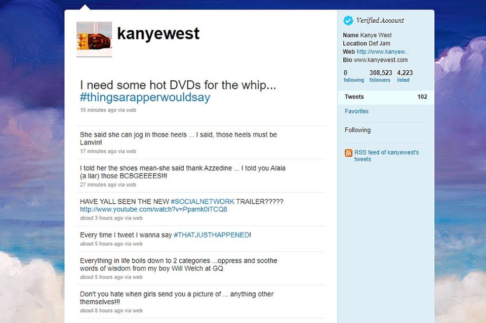 From Bieber Fever to Lady Gaga's meat dress, Gyllenswift and Kanye West's first-ever tweet.