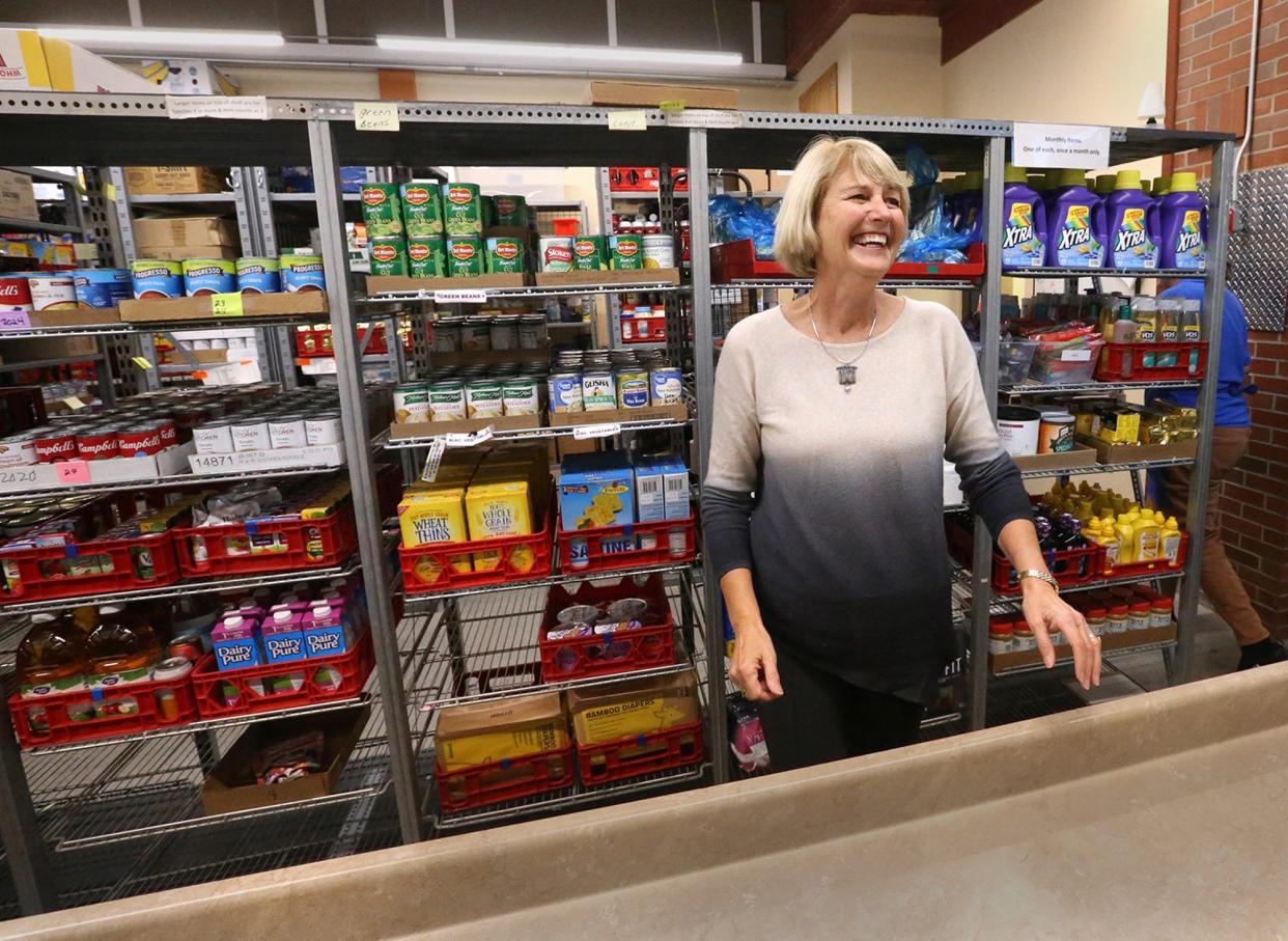 Martha Foley-Jackson, a 27-year volunteer at St. Vincent de Paul in Exeter, says protecting the dignity of clients who visit the food pantry is vital to her service.