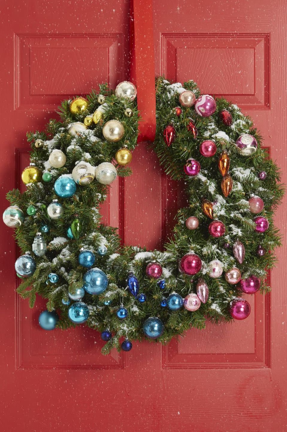 Ornament Rainbow Wreath