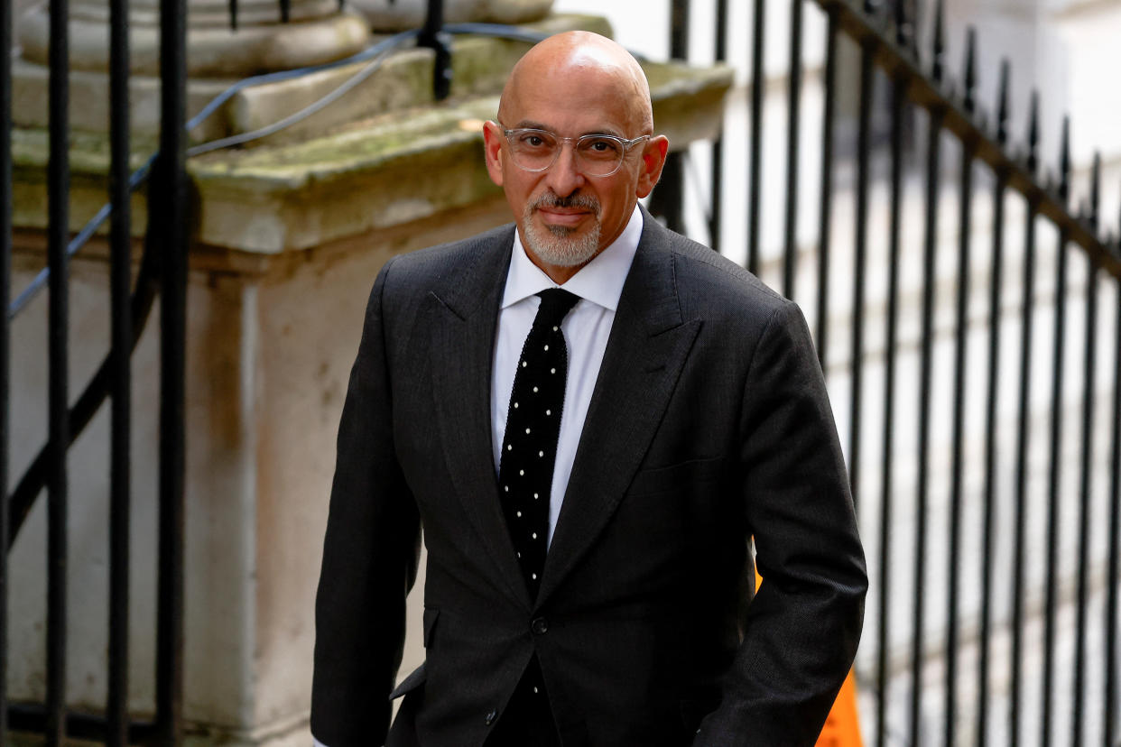 Nadhim Zahawi walks outside Number 10 Downing Street, in London, Britain, October 25, 2022. REUTERS/Peter Nicholls