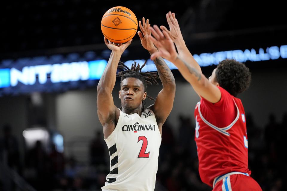 Guard Jizzle James, here playing against Bradley, started both NIT games and had arguably his two best games of the season in the tournament.