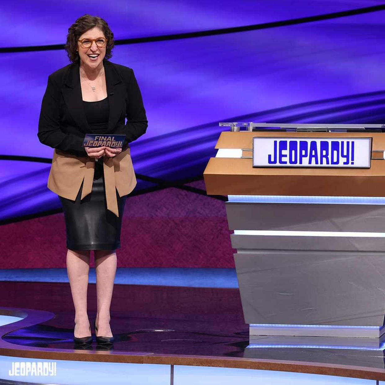 Mayim Bialik will step in until the guest hosts start rotating again. (jeopardy / Instagram)
