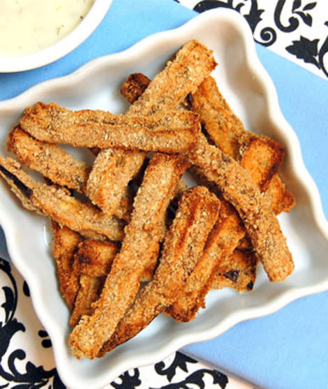 Baked eggplant fries