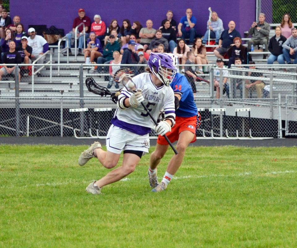 Smithsburg's Kyle Batey is on the move against Boonsboro during their 1A West Region II semifinal game.