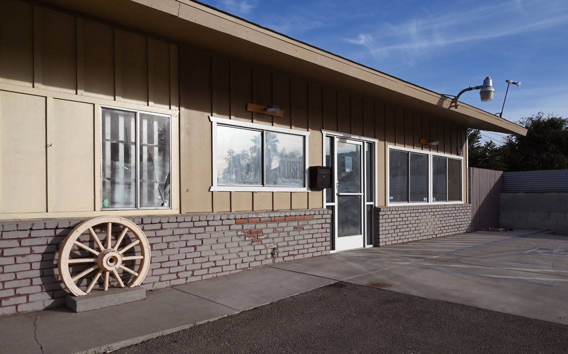 The former Happy Star restaurant – which briefly opened as Little Fat Dumpling restaurant doing only takeout – is seen near the southeast corner of Palm and Olive avenues Saturday, Oct. 29, 2022 in Fresno.