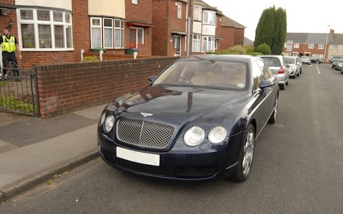 Gang member's Bentley GT Continental - Credit: West Midlands Police/PA