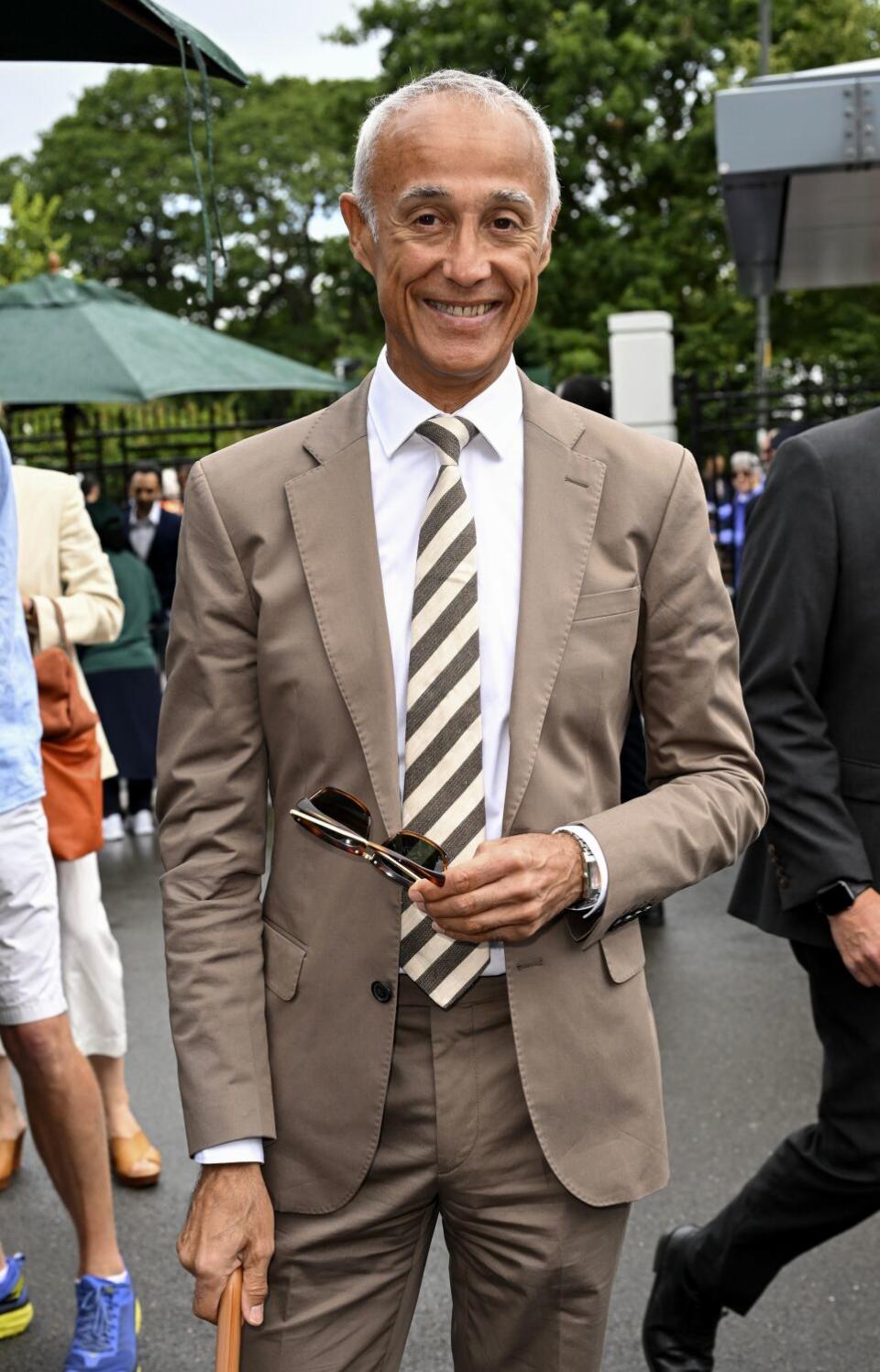 man in a suit and striped tie