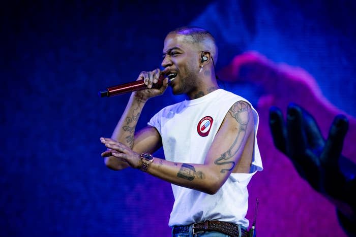 Kid Cudi onstage performing