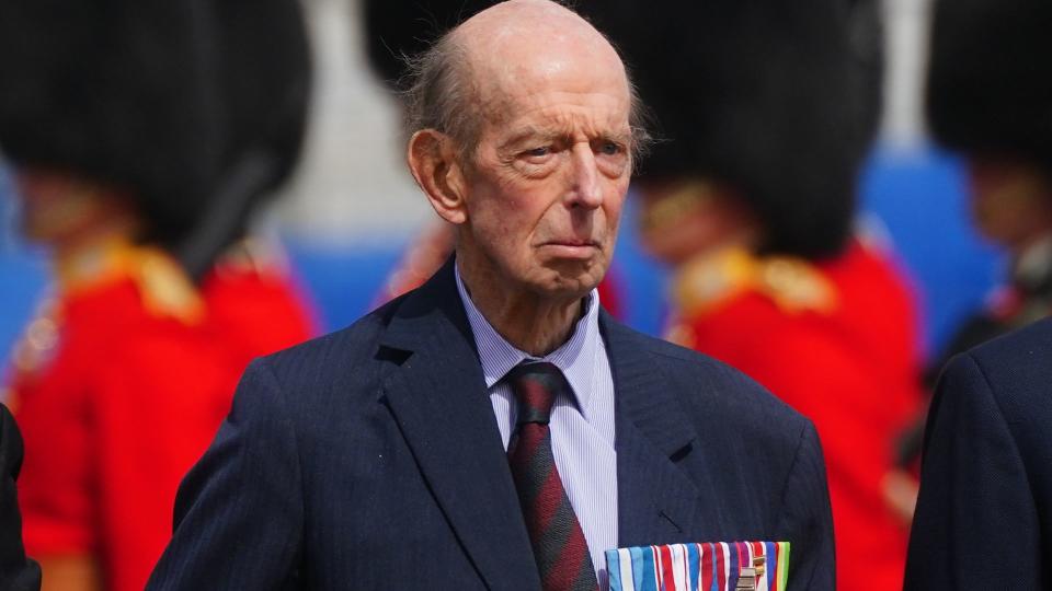 The Duke of Kent takes part in the Scots Guards' Black Sunday Parade