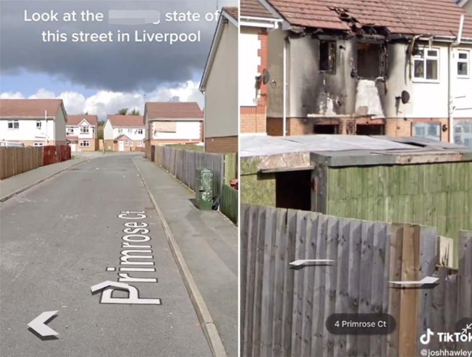 A street in Merseyside has become an unlikely viral sensation after a TikTok video highlighted the realities of life on the derelict estate.