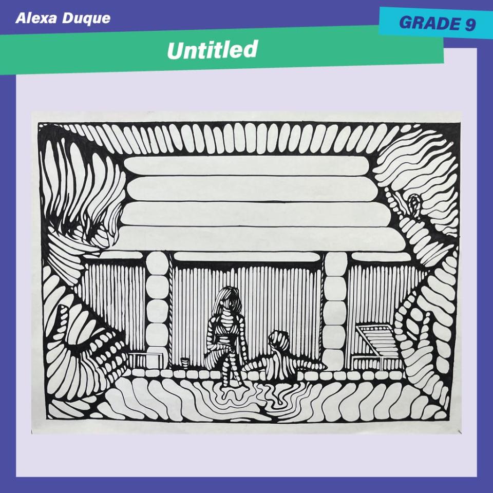 Palm Springs High School freshman Alexa Duque's untitled piece was awarded for best use of black and white in the 2nd Annual Riverside County office of Education Fine Arts Spectacular.