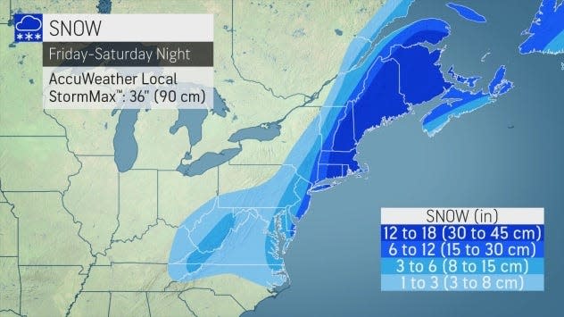Snow is expected to blitz the Hudson Valley this weekend.