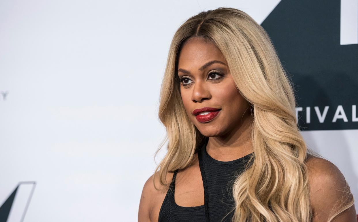 Laverne Cox has opened up recently about some of the survivor's guilt she experiences as a black trans woman, telling The Cut&nbsp; (Photo: Christopher Smith/Invision/AP)