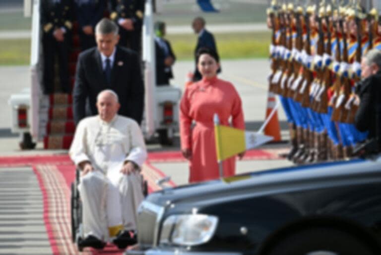 教宗首度訪問蒙古