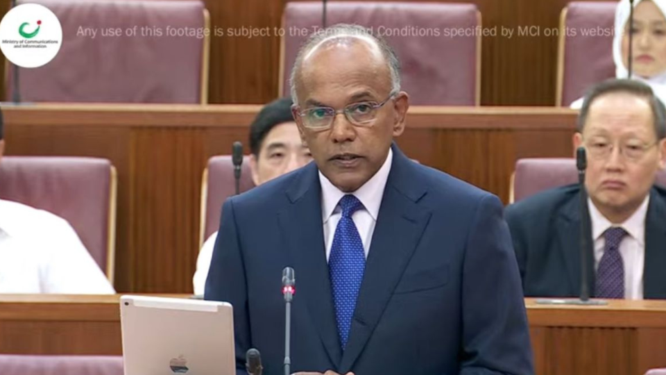 Home Affairs and Law Minister K. Shanmugam responded to MPs questions on why investigations on  Lee Hsien Yang and Lee Suet Fern were made public in Parliament on Monday (20 March)