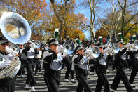 <p>The Ohio University Marching Band from Athens, Ohio, marches in the 91st Macy’s Thanksgiving Day Parade in New York, Nov. 23, 2017. (Photo: Gordon Donovan/Yahoo News) </p>
