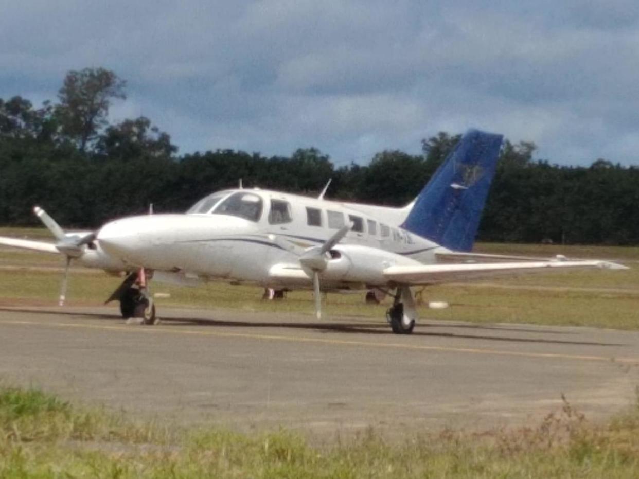 The Cessna light aircraft used by the alleged drug smugglers: Australian Federal Police